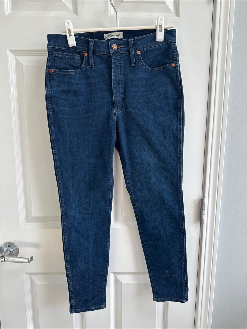 Madewell Dark Wash High-Rise Skinny Jeans